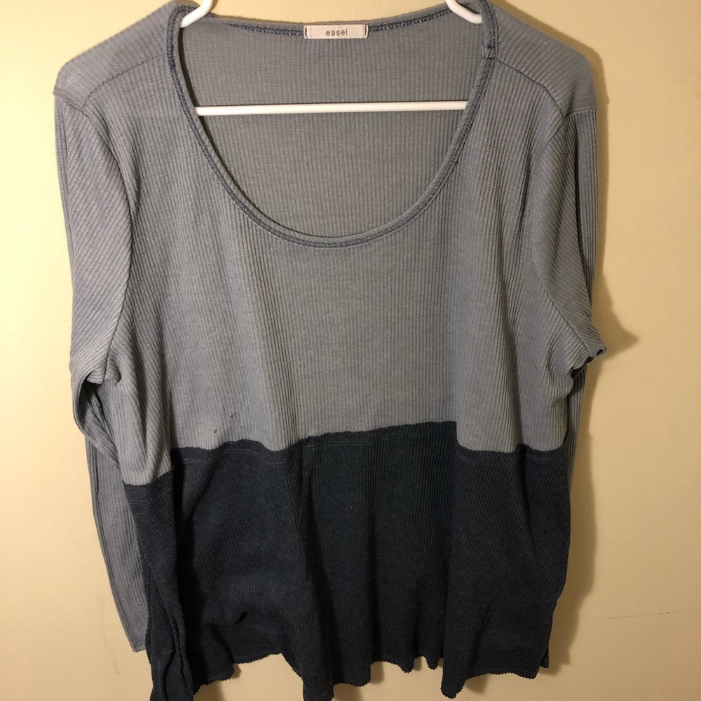 Easel Long Sleeve Boho Top